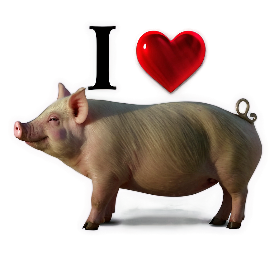 Pig In Love Png Xnl