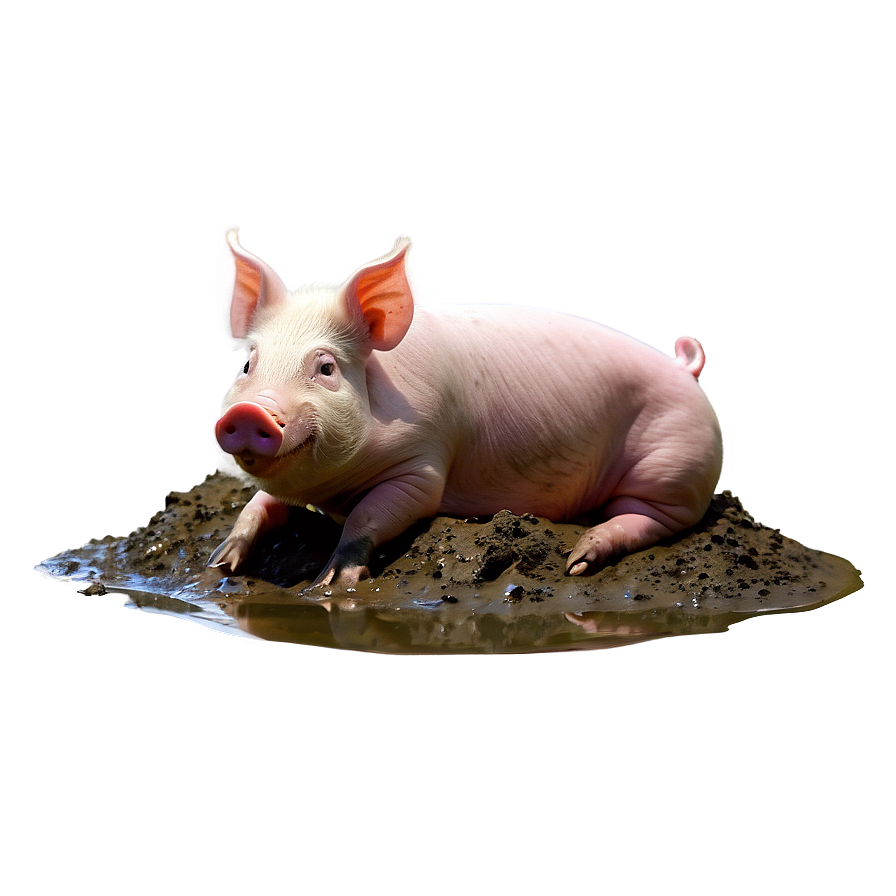 Pig In Mud Png 29