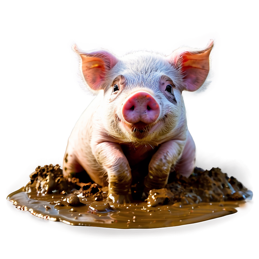 Pig In Mud Png Piy52