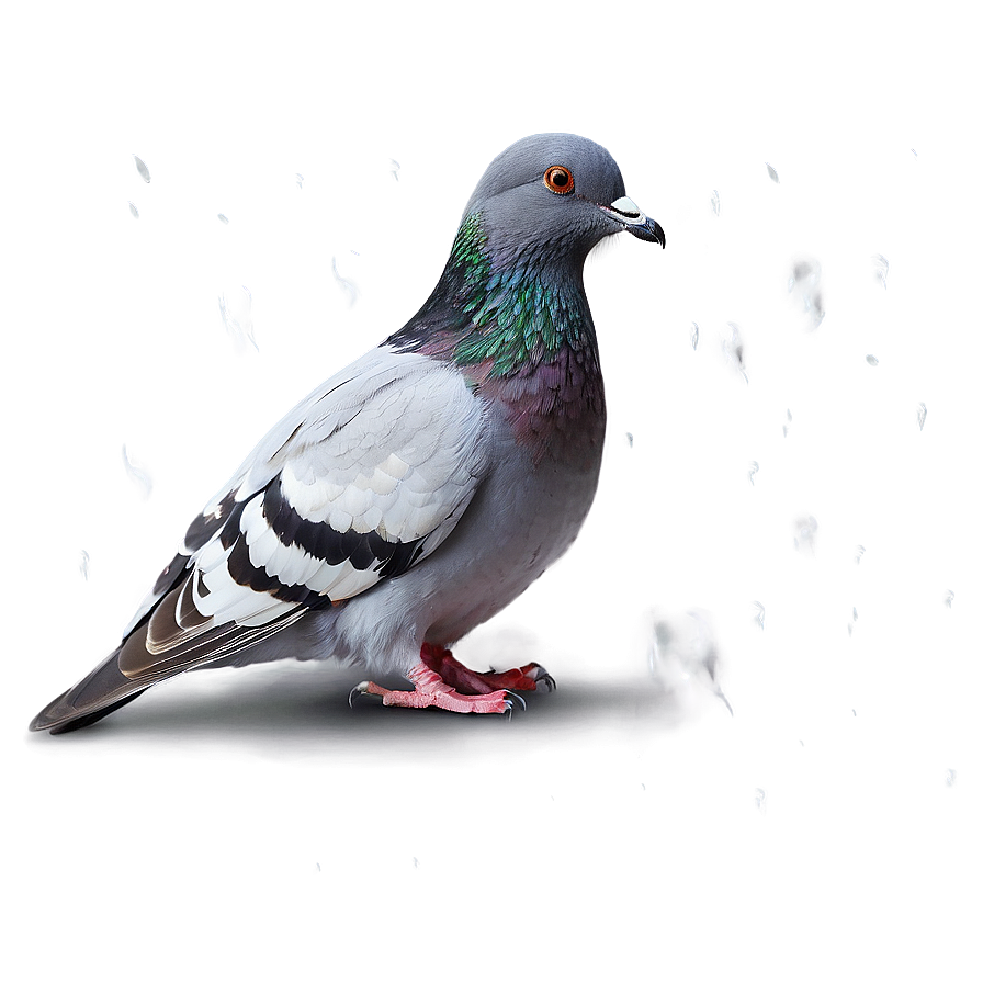 Pigeon In Rain Png 7