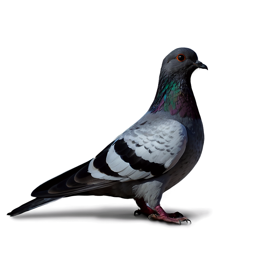 Pigeon Silhouette PNG 05242024 PNG with transparent background