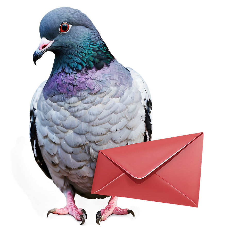 Pigeon With Letter Png Sik34