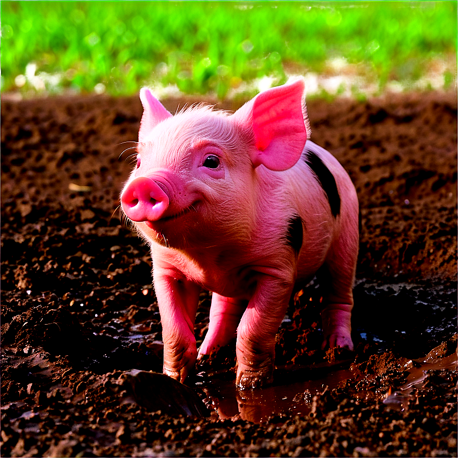 Piglet In Mud Png 35