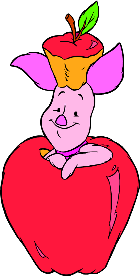 Pigletin Apple Costume PNG with transparent background