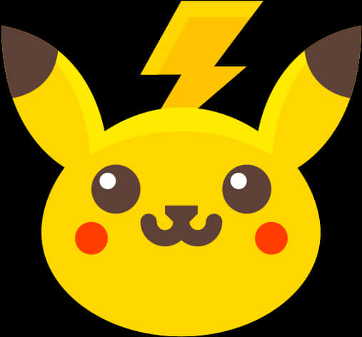 Pikachu Iconwith Lightning Tail