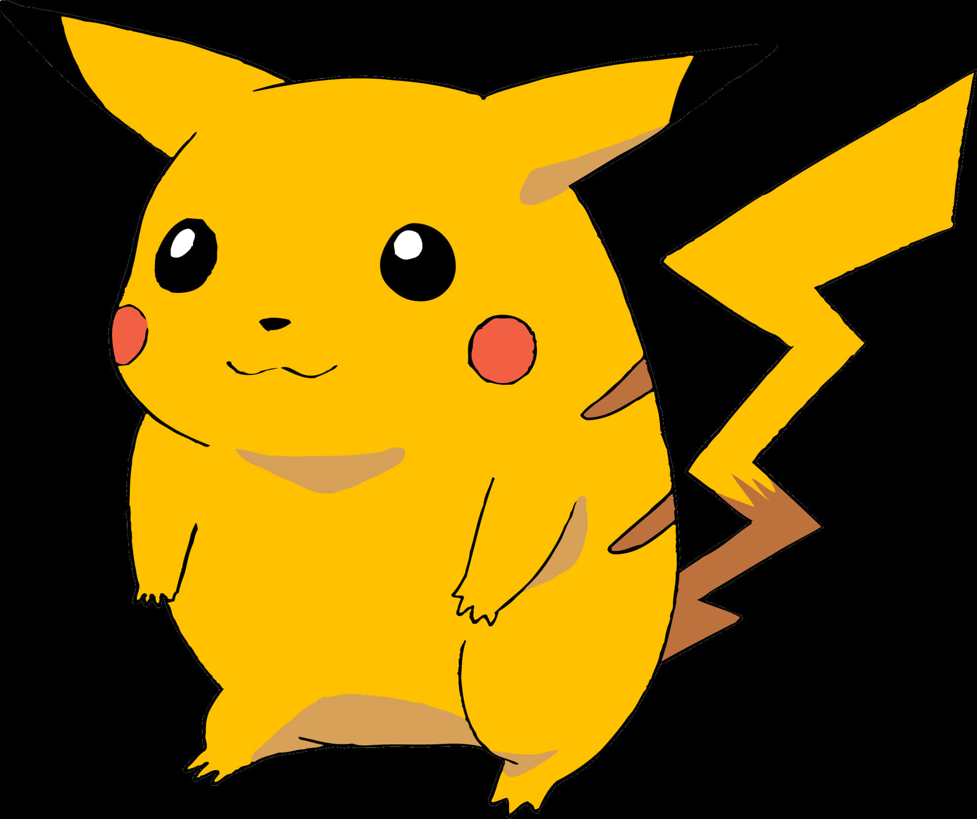 Pikachu_ Illustration_ Vector_ Art