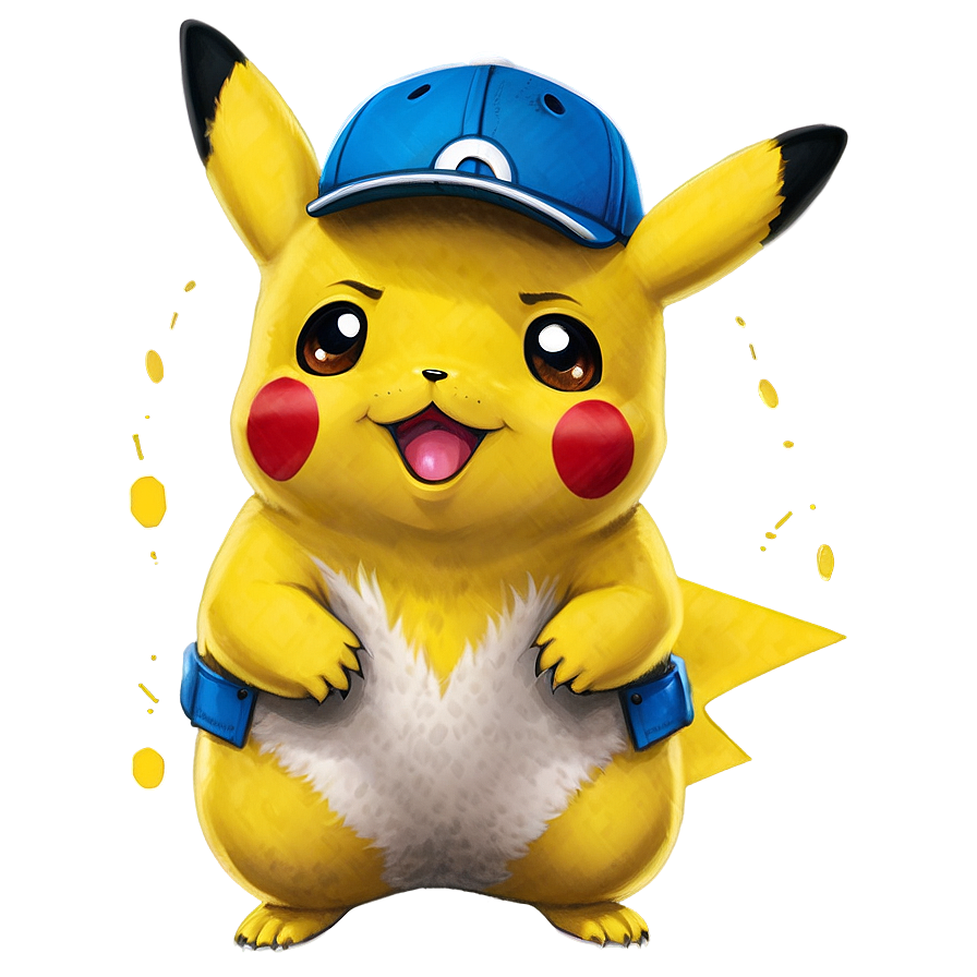 Pikachu with Hat PNG nbf PNG with transparent background