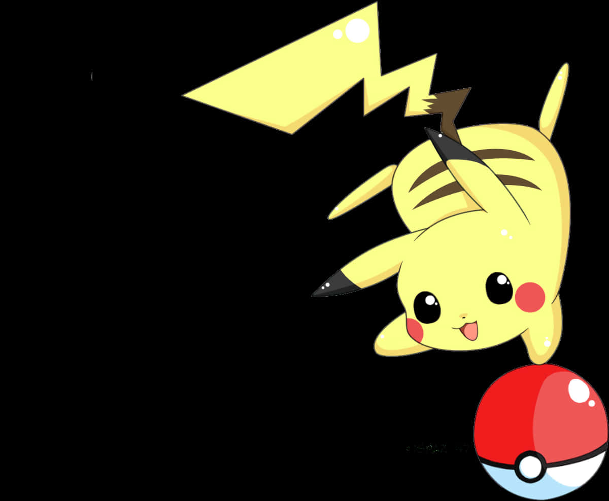 Pikachu_with_ Pokeball_and_ Lightning