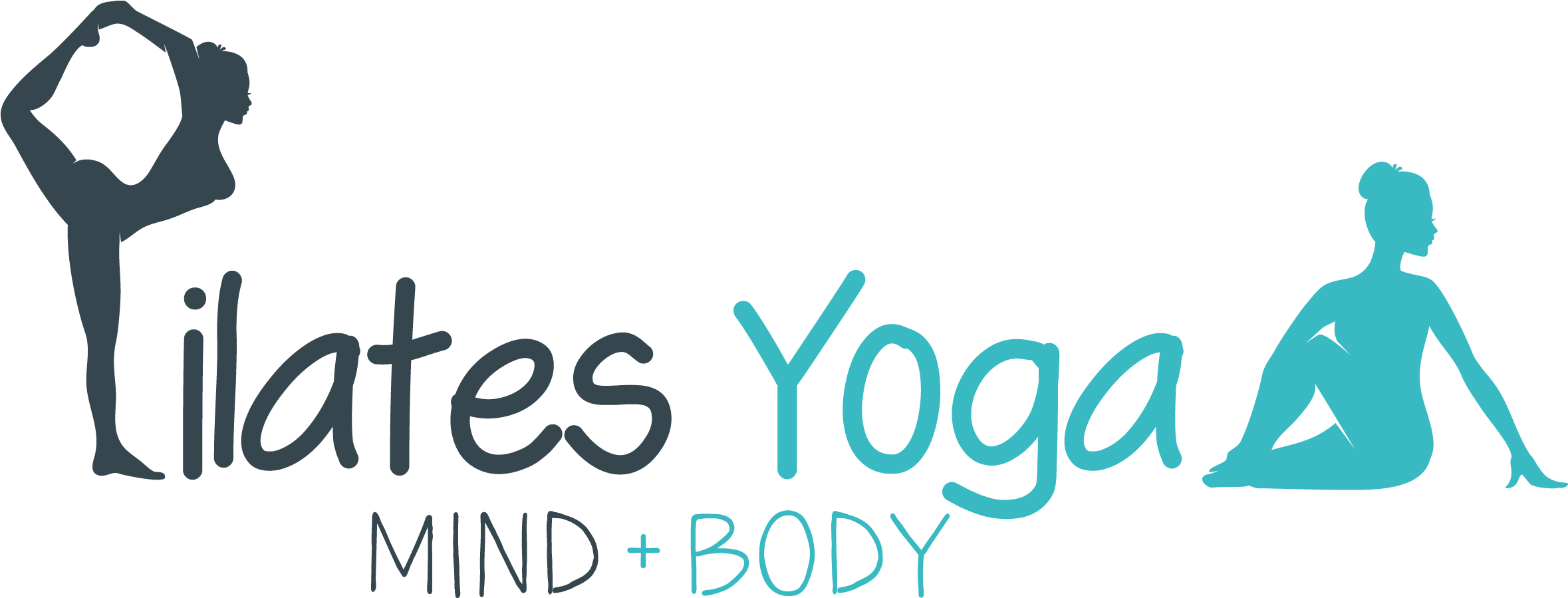 Pilates Yoga Mind Body Logo PNG with transparent background