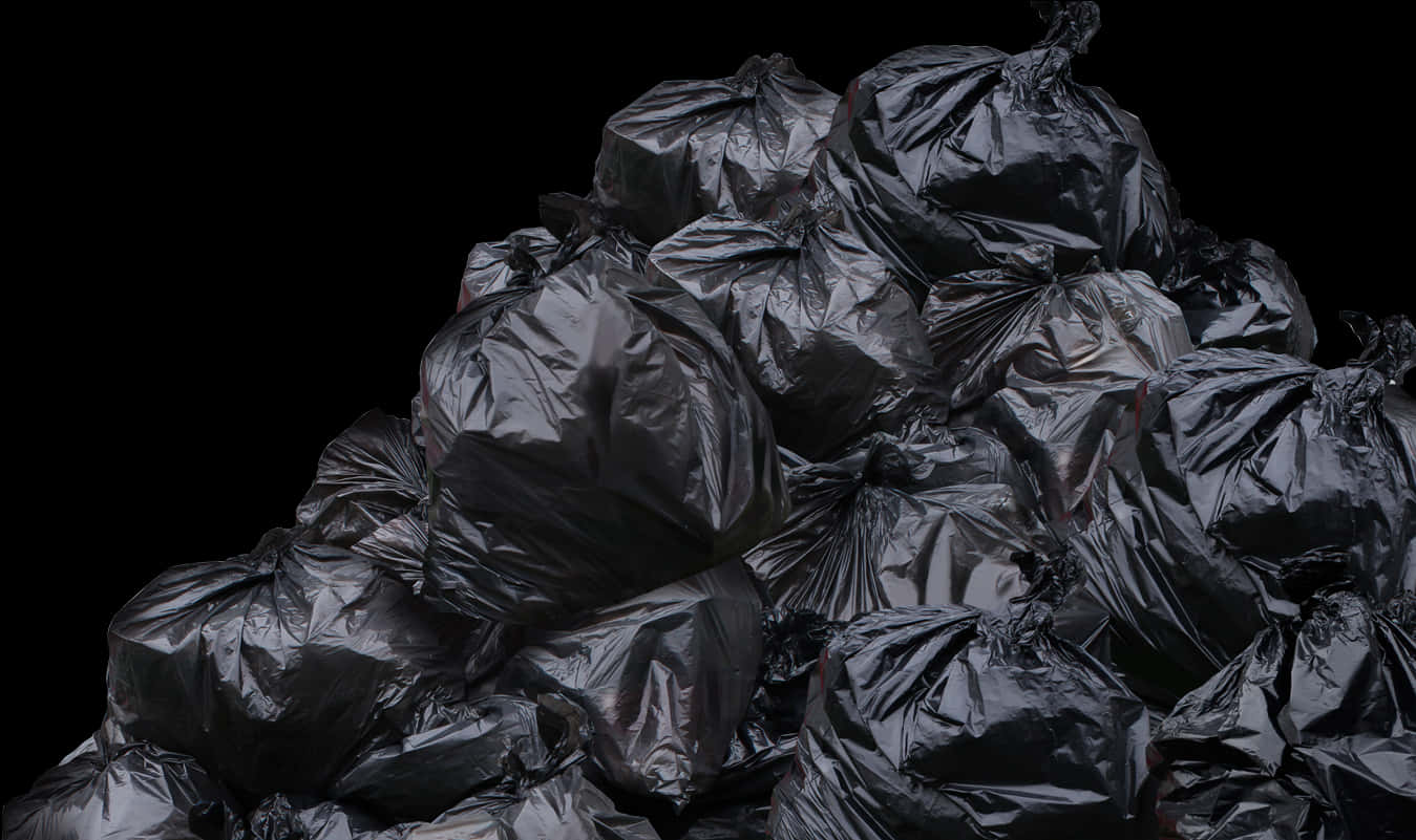 Black Trash Bags Png, Transparent Png PNG with transparent background
