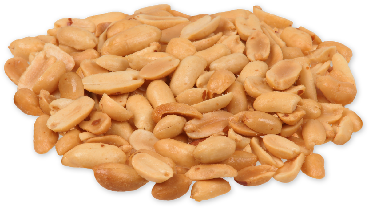 Pileof Salted Peanuts Isolated