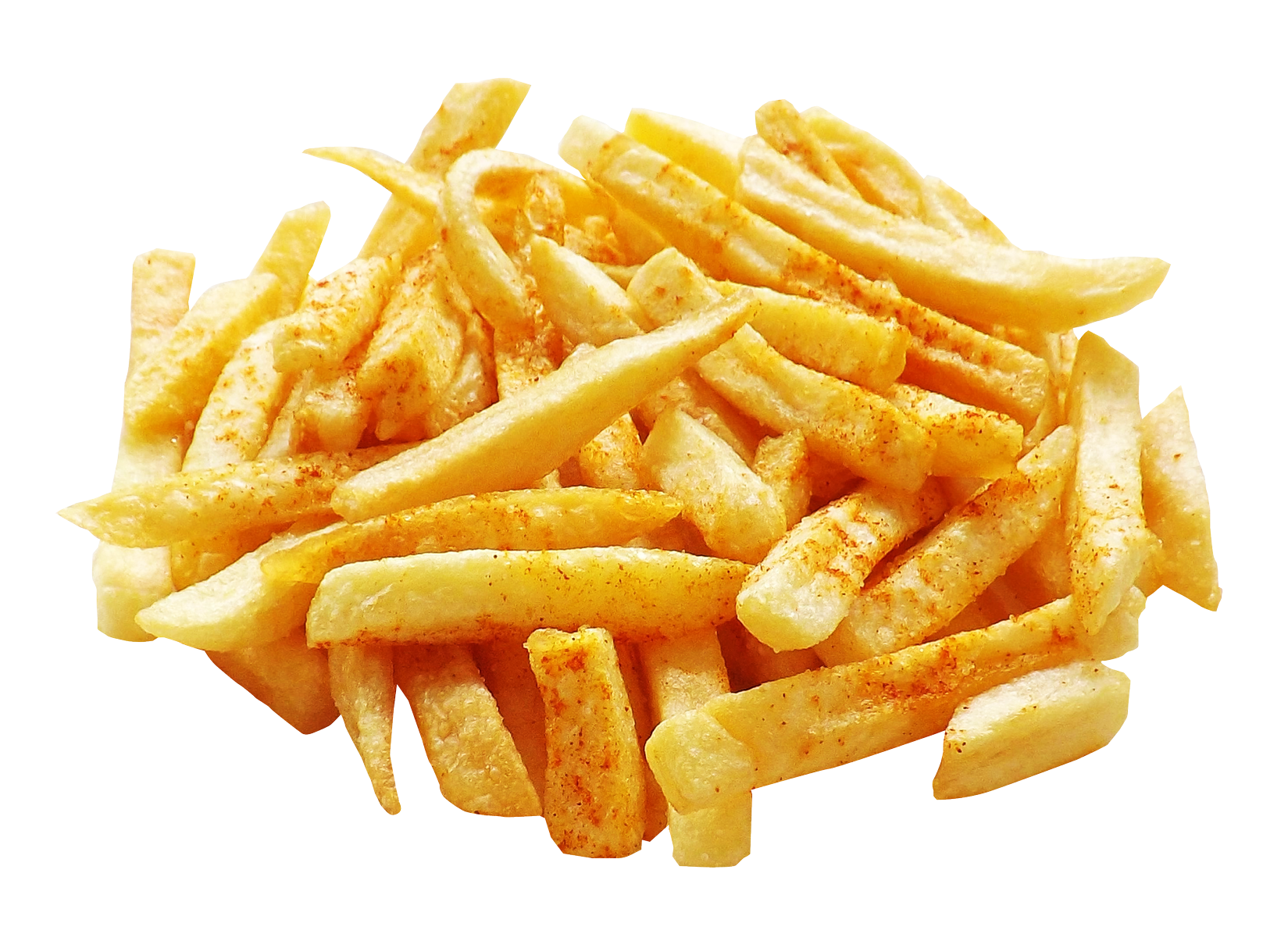 Pileof Seasoned French Fries PNG image with a transparent background, free high-resolution download