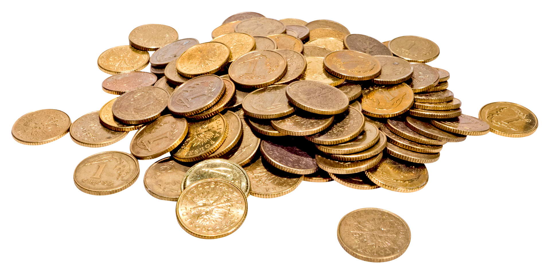 Pileof Various Gold Coins