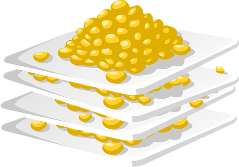 Pilesof Corn Kernels Illustration PNG with transparent background