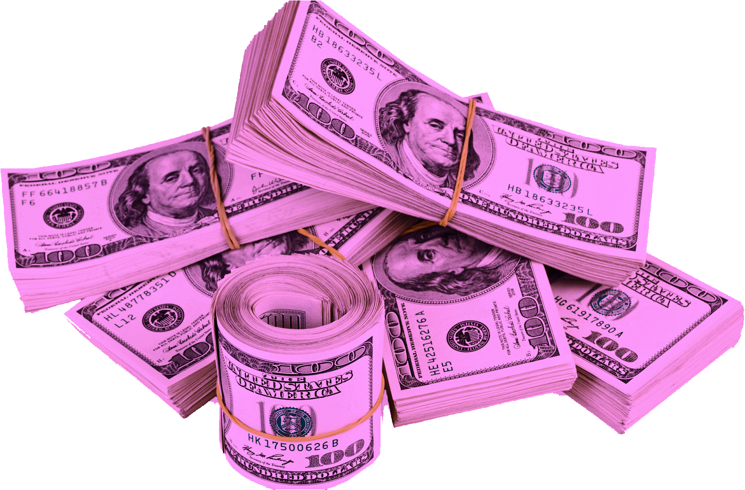 #bands #money #stacks #$ #dollarsign #bills #hundreds - Pack Of Money Png, Transparent Png PNG image with a transparent background, free high-resolution download