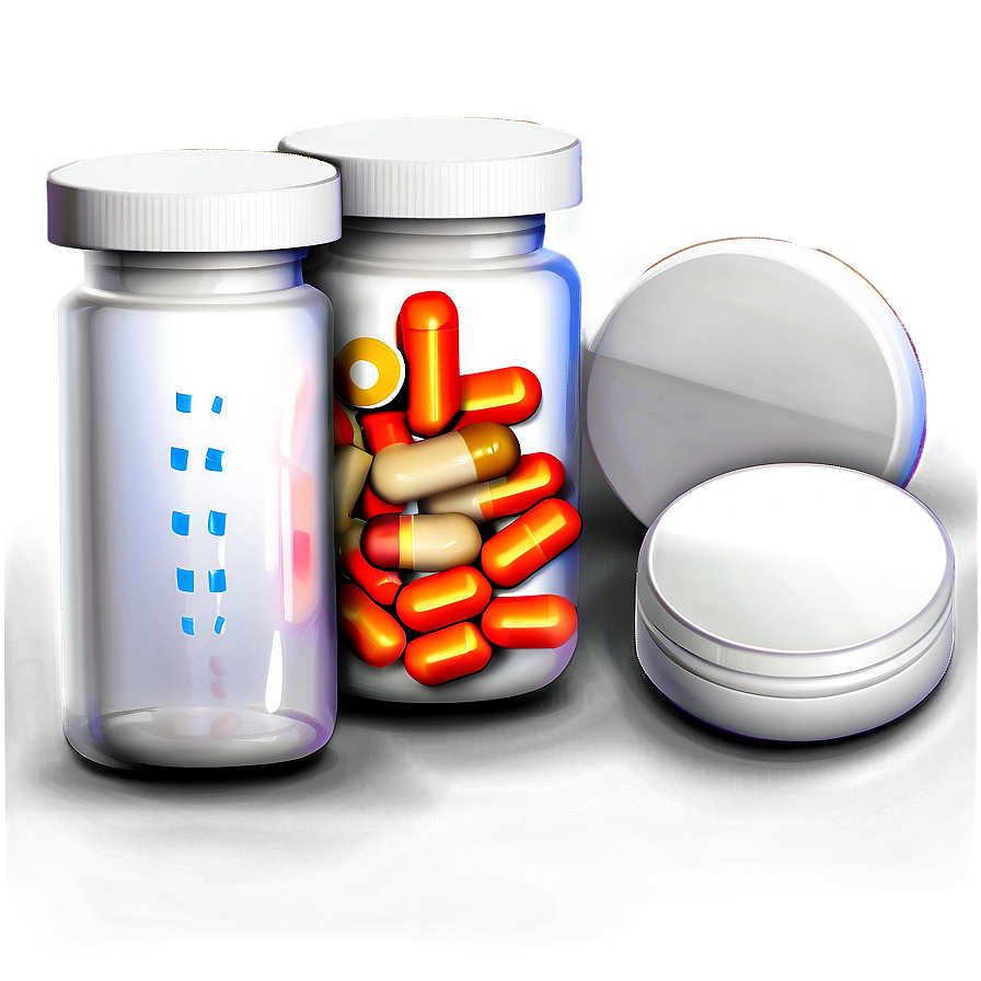 Pill Bottle And Pills Png 05252024