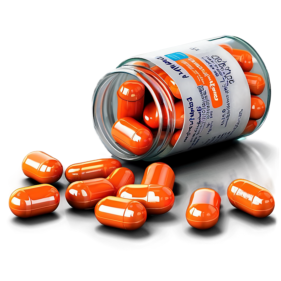 Pill Bottle And Pills Png Fhy81