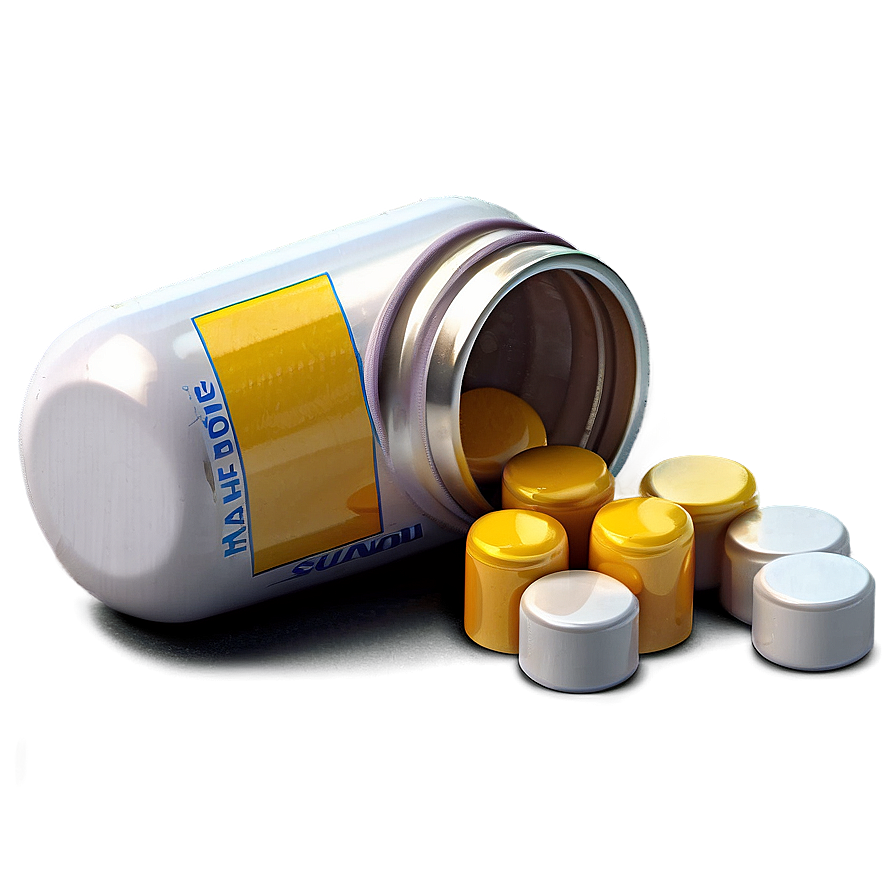 Pill Bottle And Pills Png Lhm