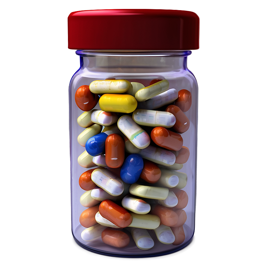 Pill Bottle Isolated Png 19