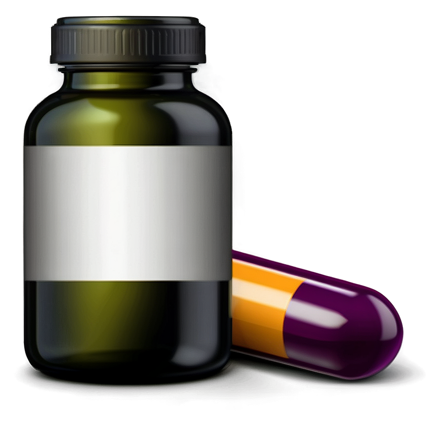 Pill Bottle Isolated Png 33