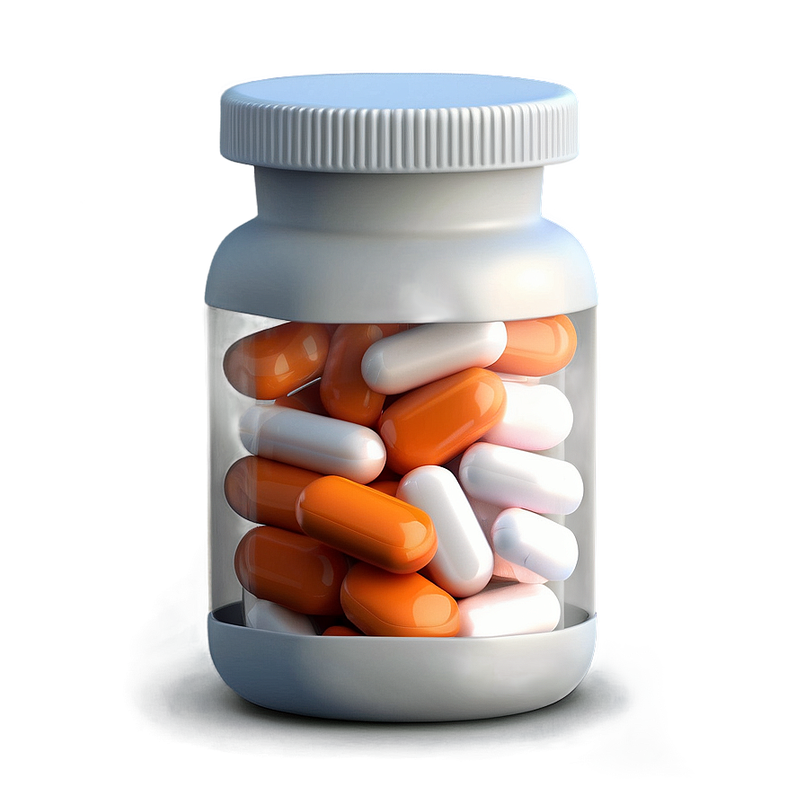 Pill Bottle On Shelf Png Qse97