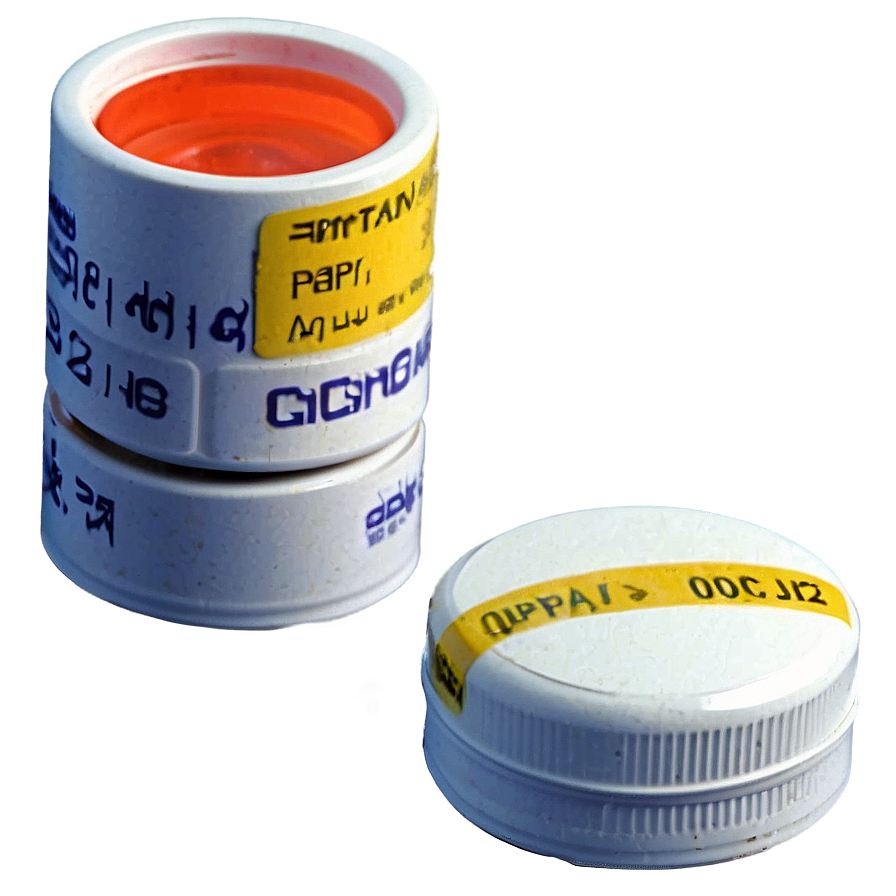 Pill Bottle Open Cap Png Khh