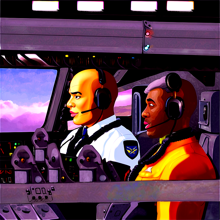 Pilot in Cockpit PNG 06252024 PNG with transparent background