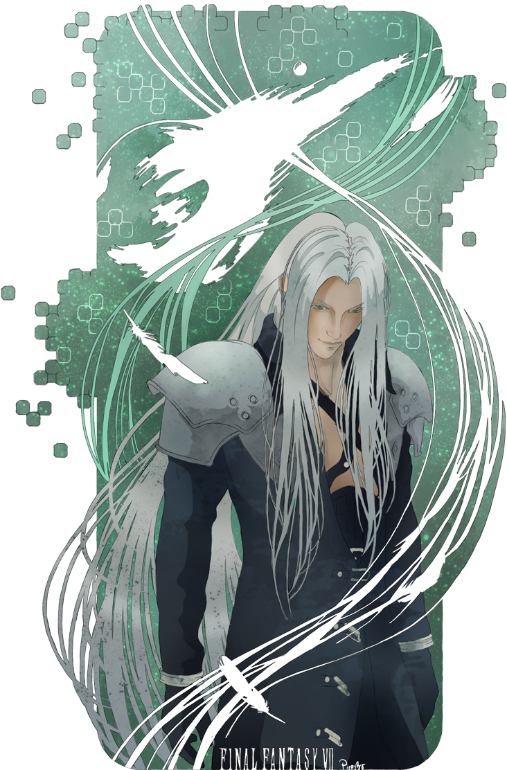 Pin Linwe Lossehelin On Sephiroth Pinterest Final Fantasy - Sephiroth Art Final Fantasy, HD Png Download PNG with transparent background