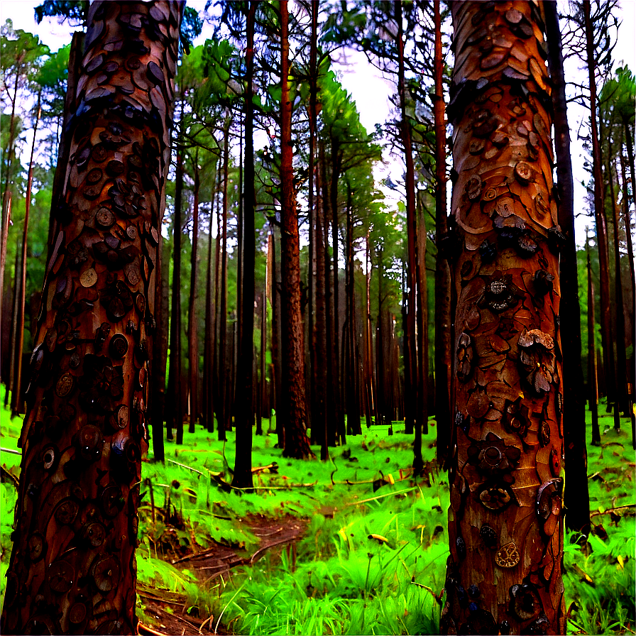 Pine Forest Panorama Png Inr