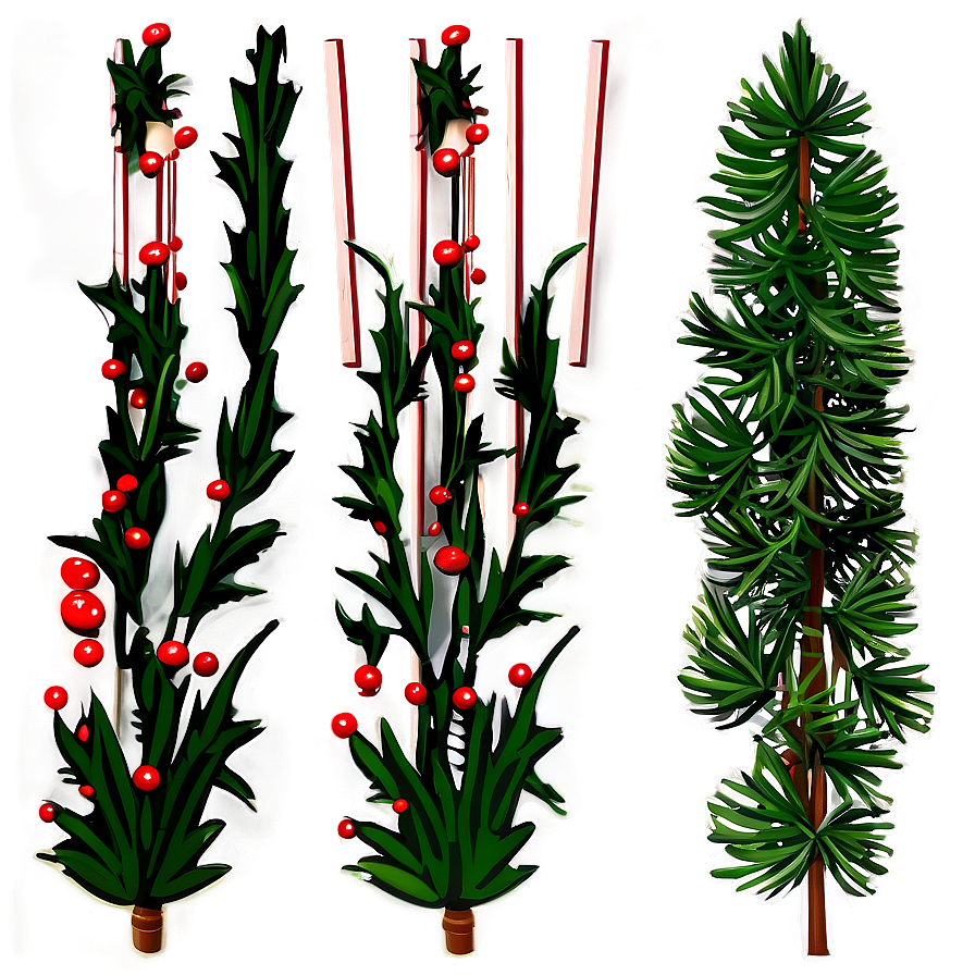 Pine Garland Clipart PNG fpe1 PNG with transparent background