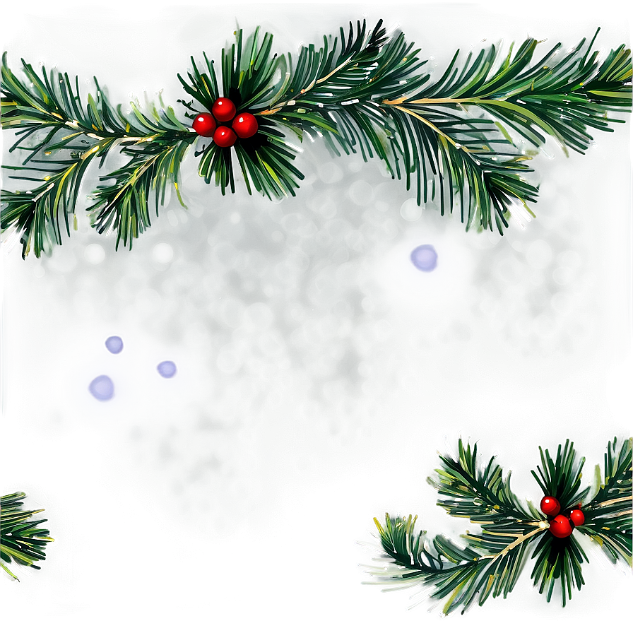 Pine Garland Clipart PNG gxo PNG with transparent background