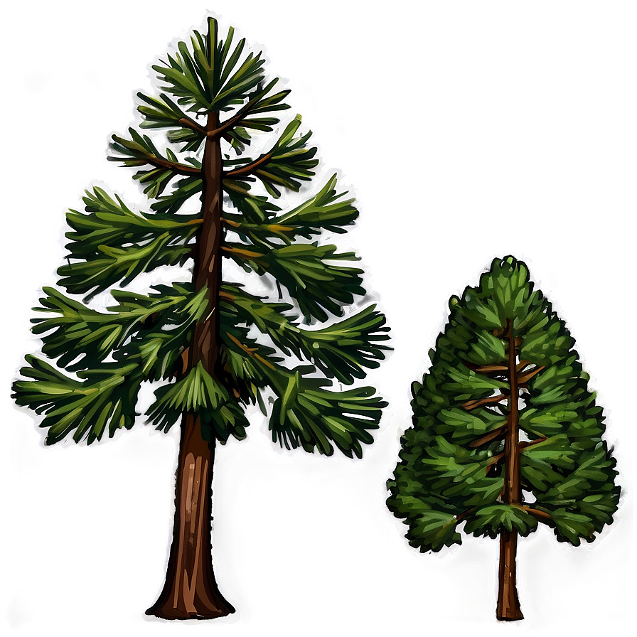 Pine Trees In Landscape Png Fmp