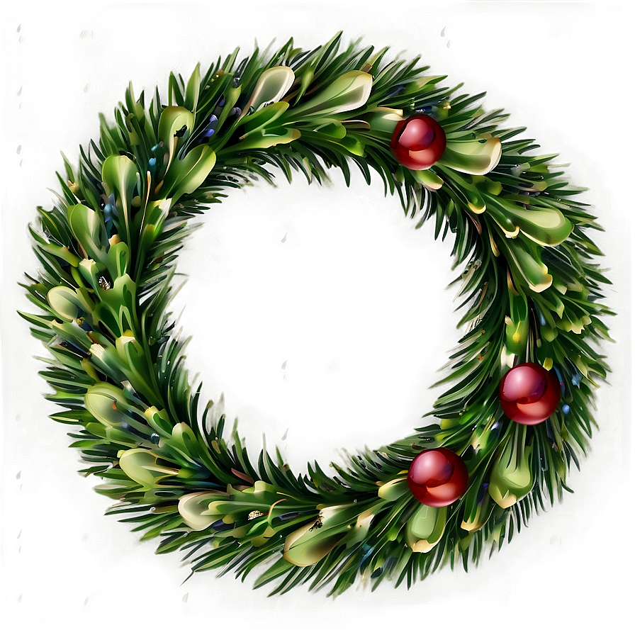 Pine Wreath Design PNG 06132024 PNG with transparent background