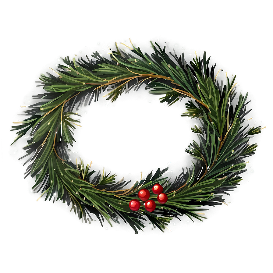 Pine Wreath PNG 91 PNG image with a transparent background, free high-resolution download
