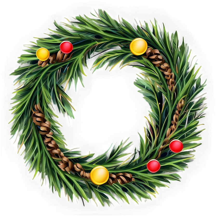Pine Wreath PNG eel81 PNG image with a transparent background, free high-resolution download