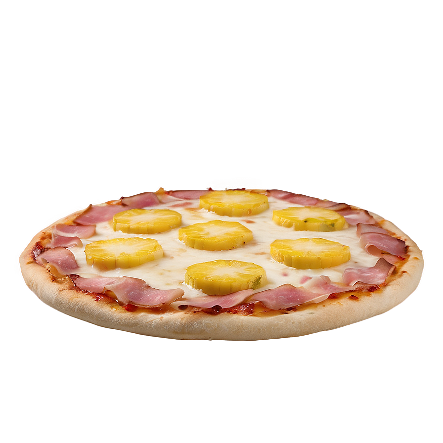 Pineapple And Ham Pizza Classic Png Fkf36