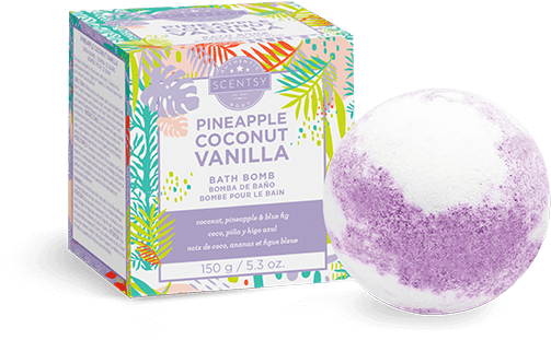 Pineapple Coconut Vanilla Scentsy Bath Bomb, HD Png Download PNG with transparent background