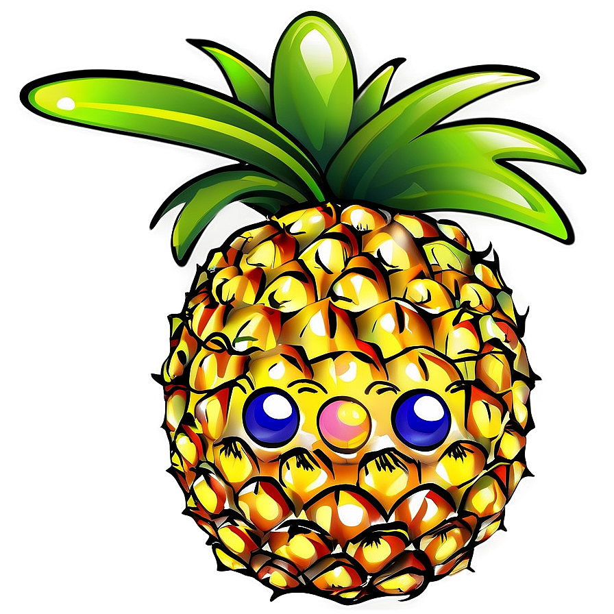 Pineapple Design Png 05032024