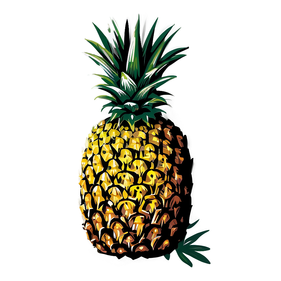 Pineapple Drawing Png Paa79