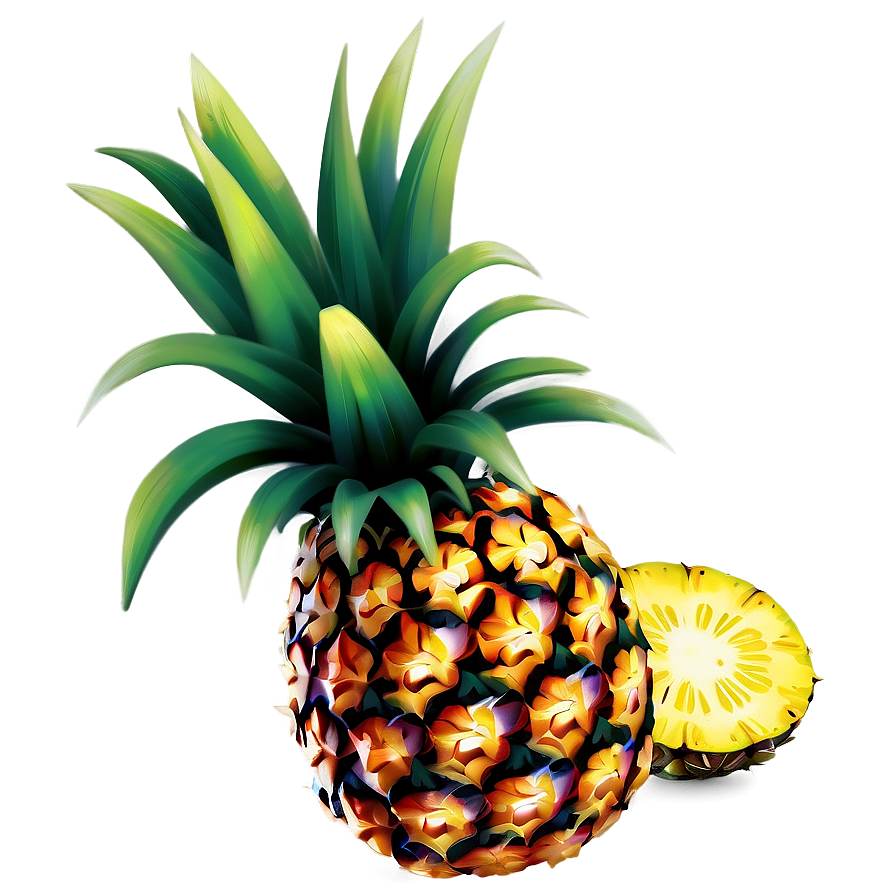 Pineapple Print Png 9