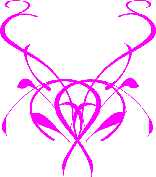 Pink Abstract Flourish Design