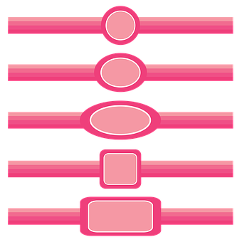 Pink Abstract Shapes PNG with transparent background