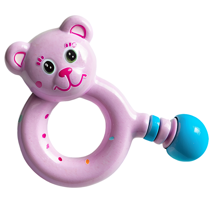 Pink Baby Rattle PNG gsk PNG image with a transparent background, free high-resolution download