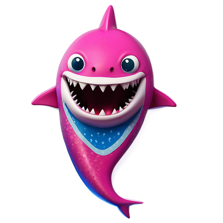 Pink Baby Shark Holiday Theme Png 47