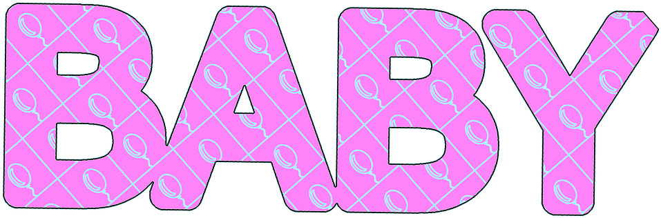 Pink Baby Word Art