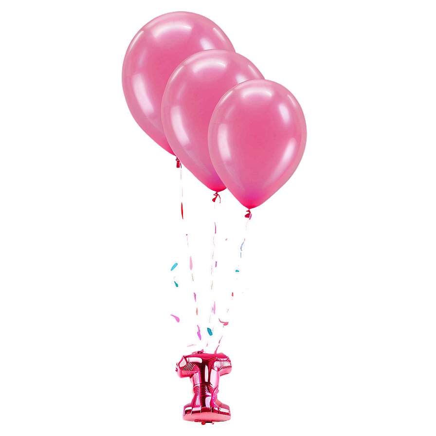 Pink Balloons Celebration Png 06122024