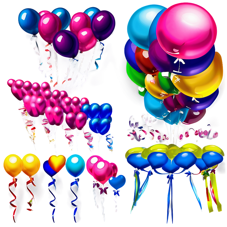 Pink Balloons Clipart Collection Png Vks94