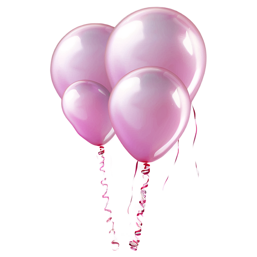 Pink Balloons For Celebration Png Qnn76