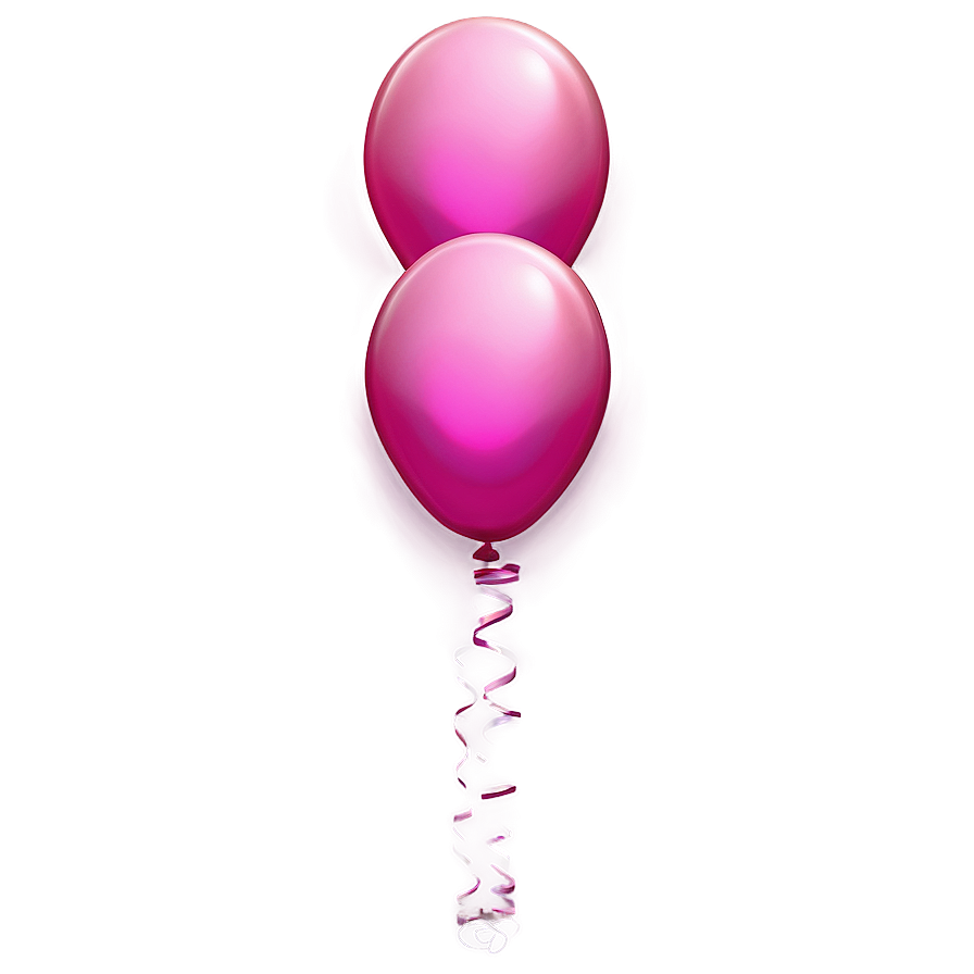 Pink Balloons Gradient Shade Png Cqj75