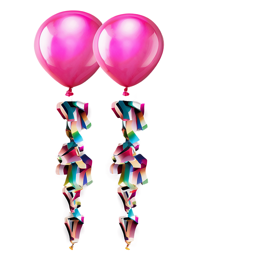 Pink Balloons In Various Sizes Png Aym49